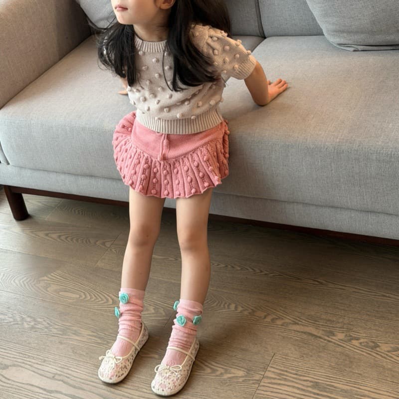 Three-dimensional rose lace socks for children's summer mid-calf socks, fashionable and versatile calf socks for girls, pink bud pile socks