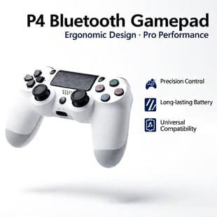 US version dual vibration P4 game console controller, European version, computer six-axis P4 wireless Bluetooth