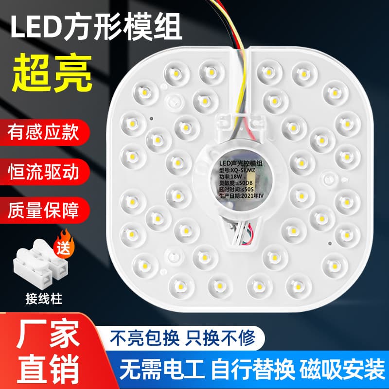 LED Module Light Source Replacement Ceiling Light Panel Built-in Light Core for Living Room Bedroom SMD Magnetic Upgrade Board