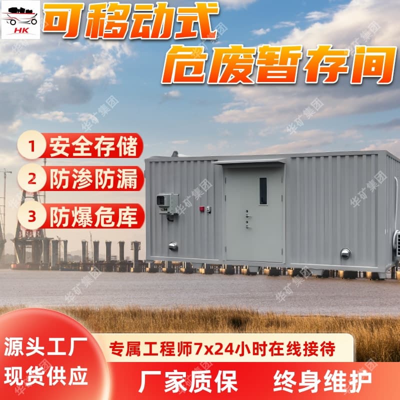 Mobile hazardous waste storage room: corrosion-resistant, dustproof, intelligent explosion-proof.