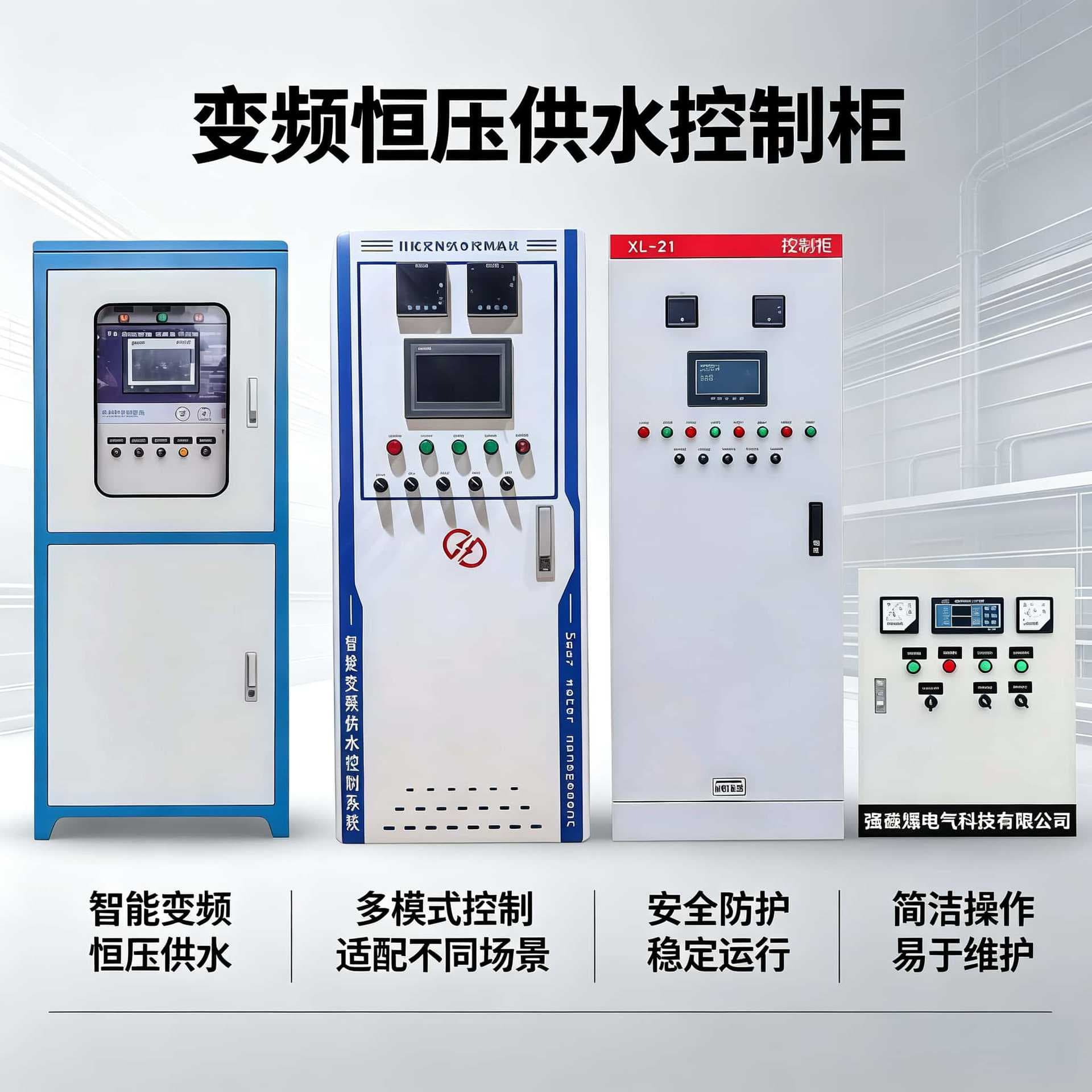 Constant Pressure Water Supply VFD Cabinet PLC Remote Control Cabinet Complete Fan Pump Speed Control Cabinet Low Voltage Power Distribution Box
