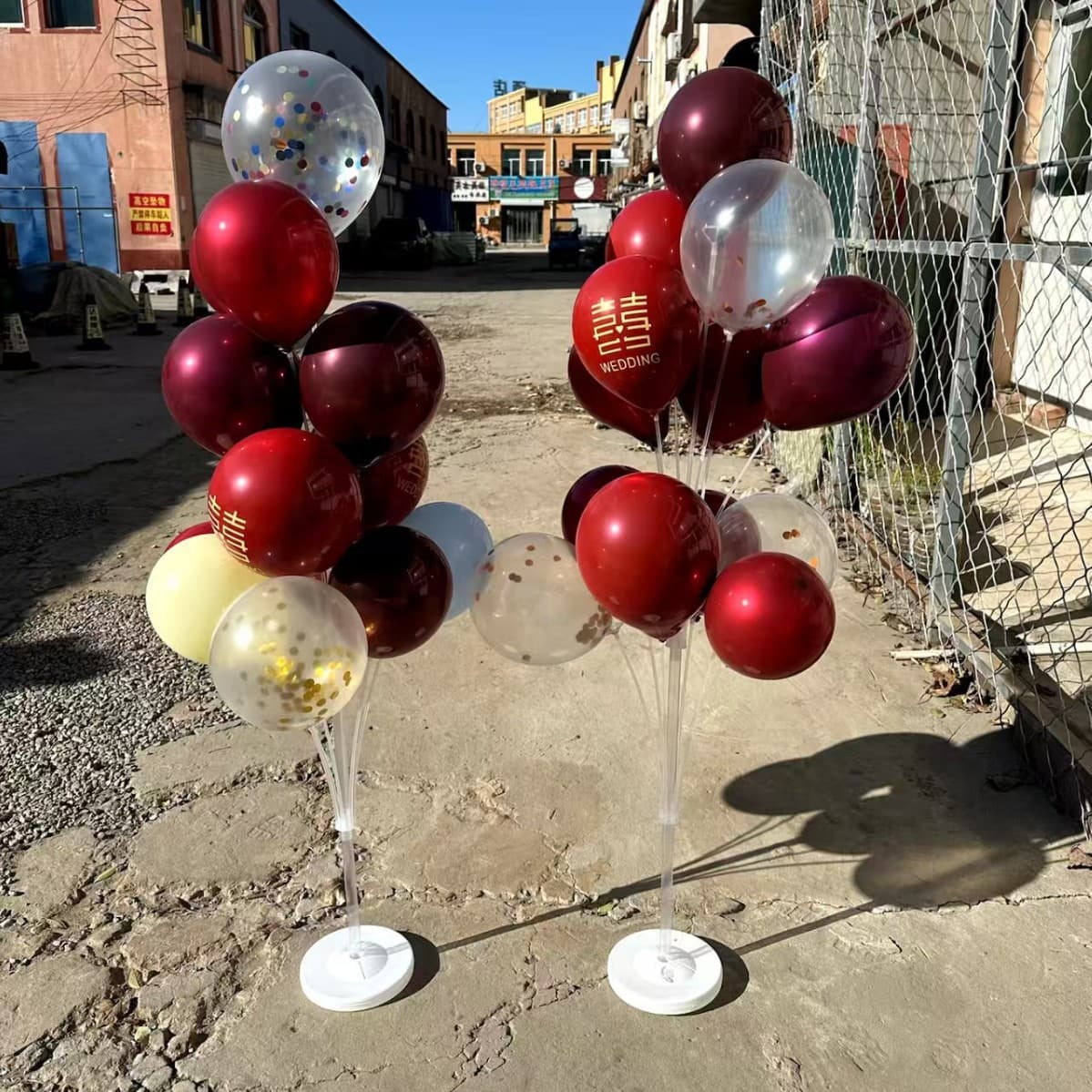 Wedding Room Floating Balloon Set Creative Wedding Room Decoration Table Floating Stand Aisle Decoration Wedding Supplies