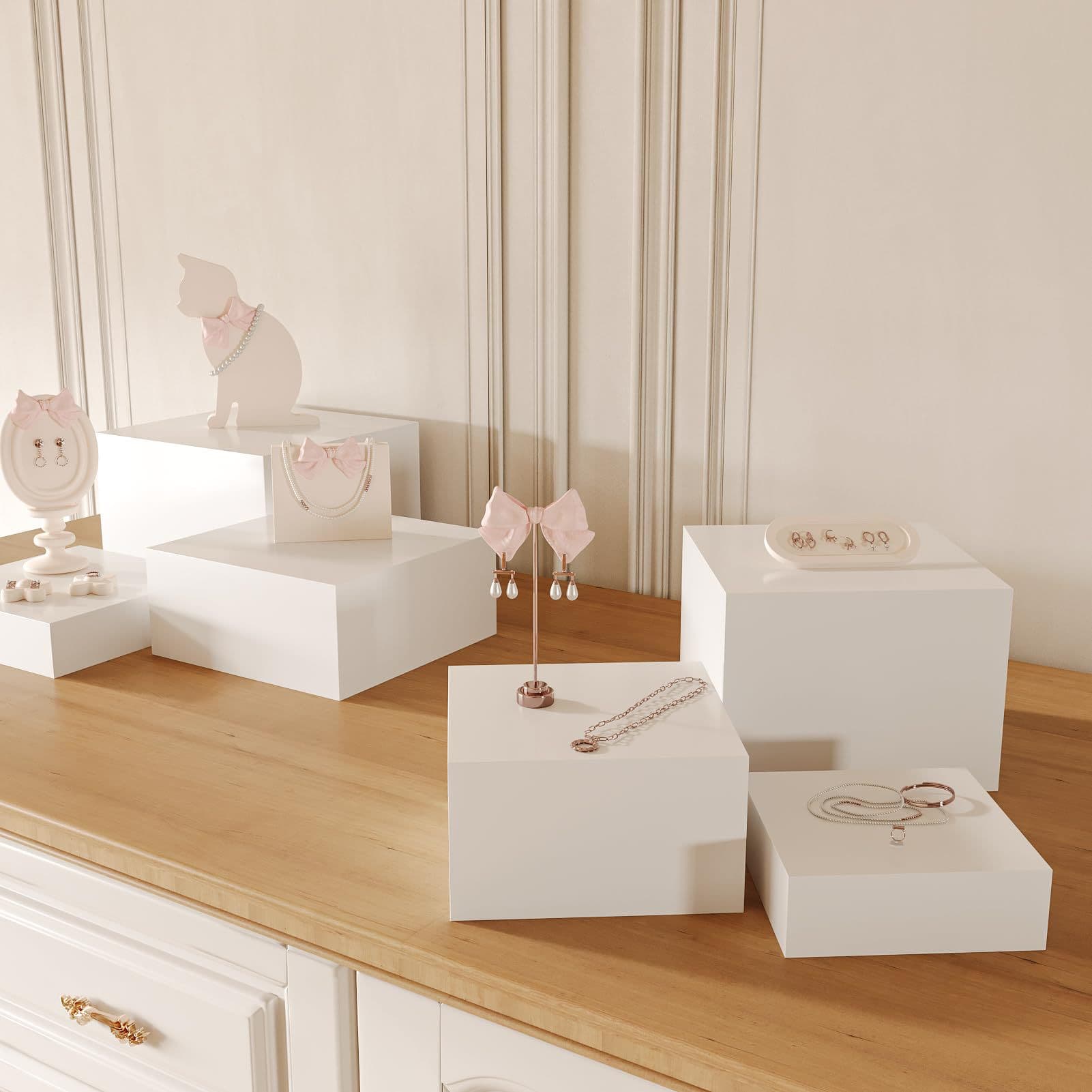 Buffet Food Display Acrylic Cube Display Nesting Risers with Hollow Bottom Food Risers Factory