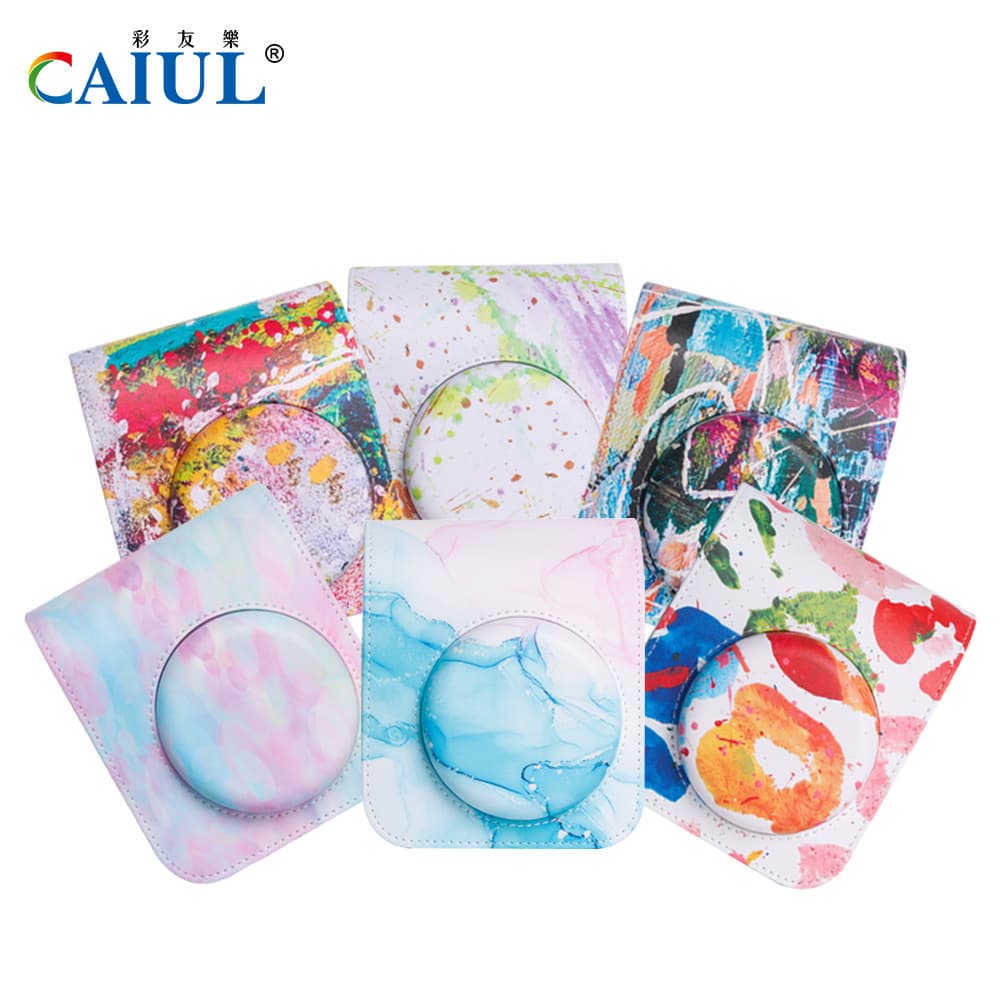 New Applicable Polaroid Mini12 Camera Bag for Women Popular Graffiti Artist Series PU Camera Cosmetics Bag