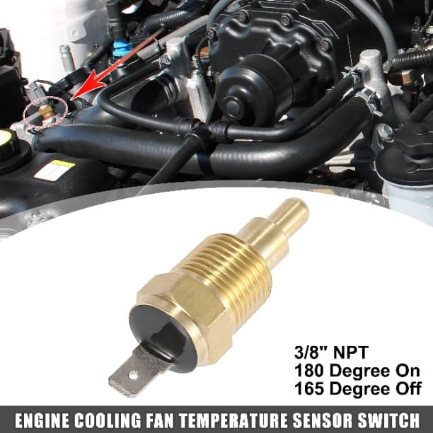 180°-165° NPT 3/8 Inch Automatic Engine Cooling Electric Fan Thermostat Temperature Switch