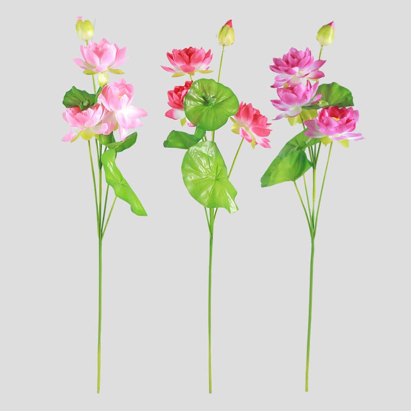Artificial Lotus Decorative Flowers, Fake Flowers for Scenery, Home, Hotel, Pool Atmosphere, Artificial Plants Greenery