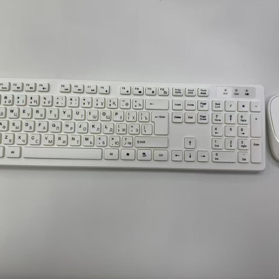 Russian + Kazakh. Wireless Keyboard and Mouse Set 2.4G Keyboard and Mouse Set. Kazakh Keyboard