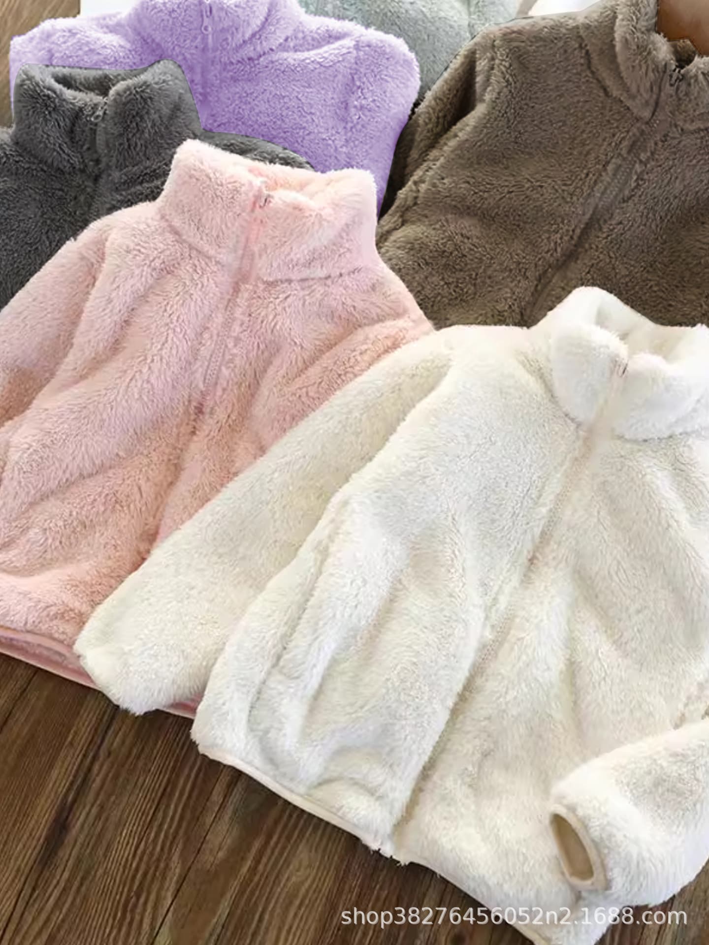 2025 New Fall/Winter Kids Fleece Jacket Double-Sided Polar Fleece Outerwear Liner Sleepwear Boys Girls Warm