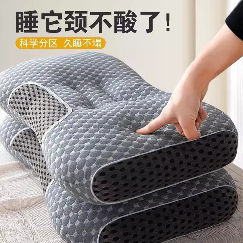 SPA Massage Cervical Pillow Non-Sag Knitted Cotton Pillow Core Adult Pair Hotel Dormitory Home Use Factory Wholesale