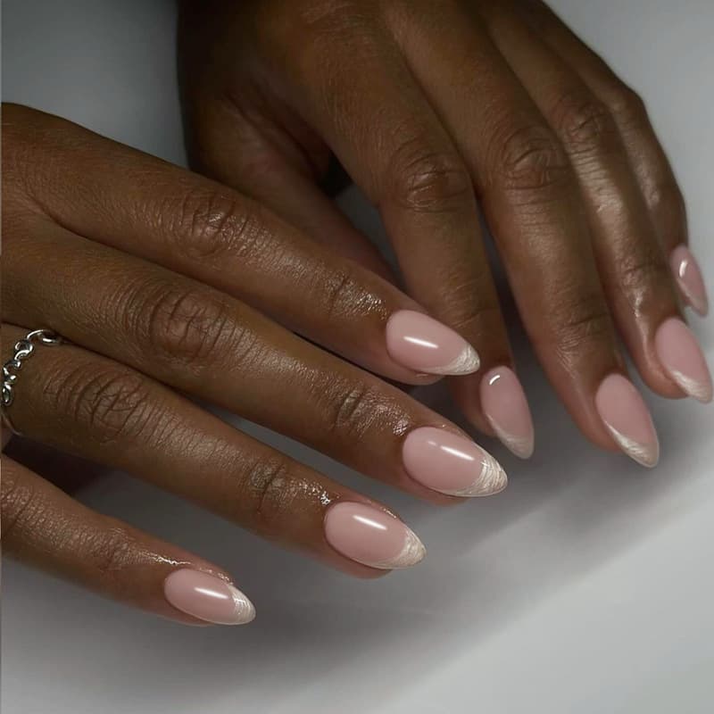 New Nail Tips Simple French White Edge Nail Stickers Premium Cross-Border Wearable Nails Removable Finished Product
