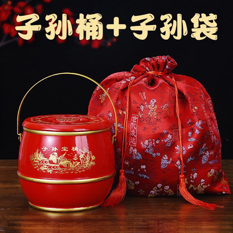 Wedding supplies descendant bucket bag bride dowry wedding wedding bucket plastic toilet descendant bucket wedding supplies