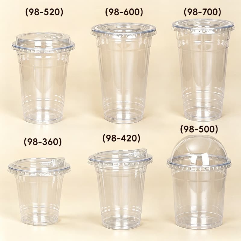 Coffee cup, disposable milk tea cup with lid, cold drink cup, juice cup, drink cup, takeaway packaging plastic cup