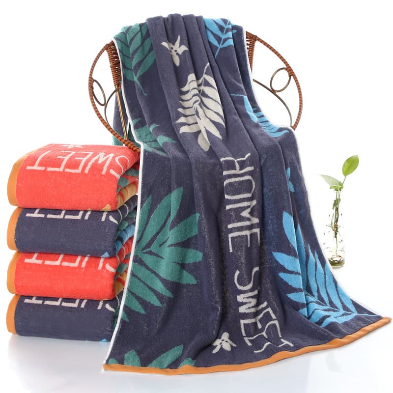Wholesale Cotton Bath Towels, Multi-Style Thick Jacquard Beach Towels, Soft Absorbent Bath Towels for Men and Women, Large Bath Towels