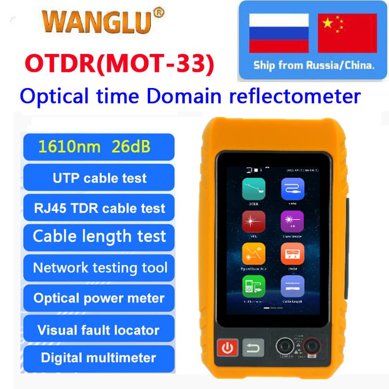 WANGLU OTDR fiber tester MOT-33 multifunctional fiber breakpoint optical time domain reflectometer