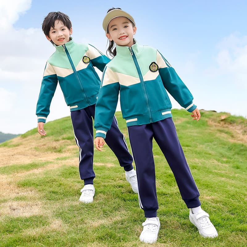 British academic style three-piece autumn school uniform set for elementary students' class wear, kindergarten teacher uniforms