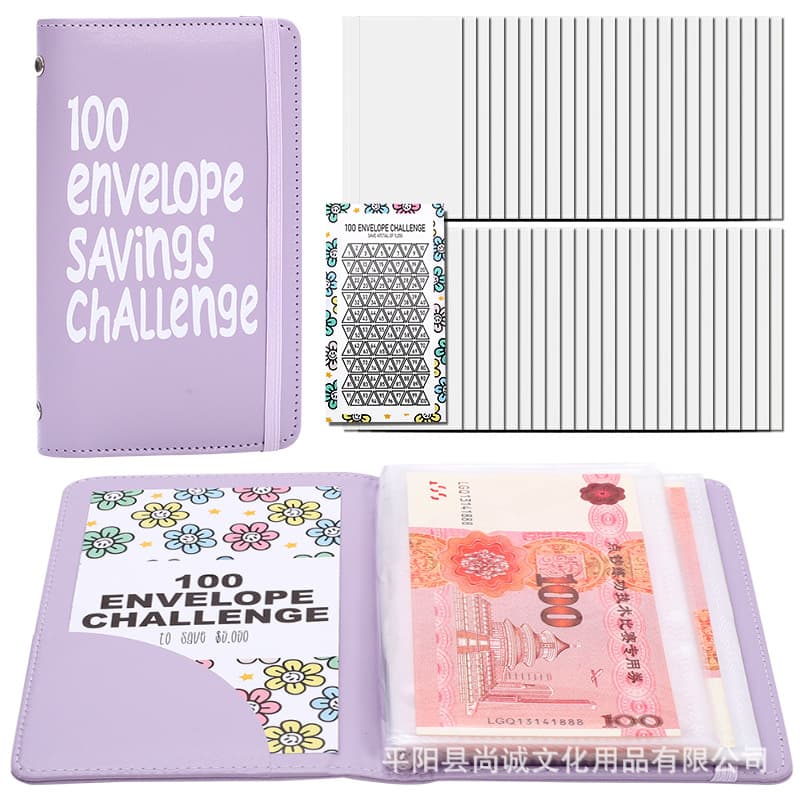 Cross-border 100 Days Money Saving Envelope Budget StorageBook