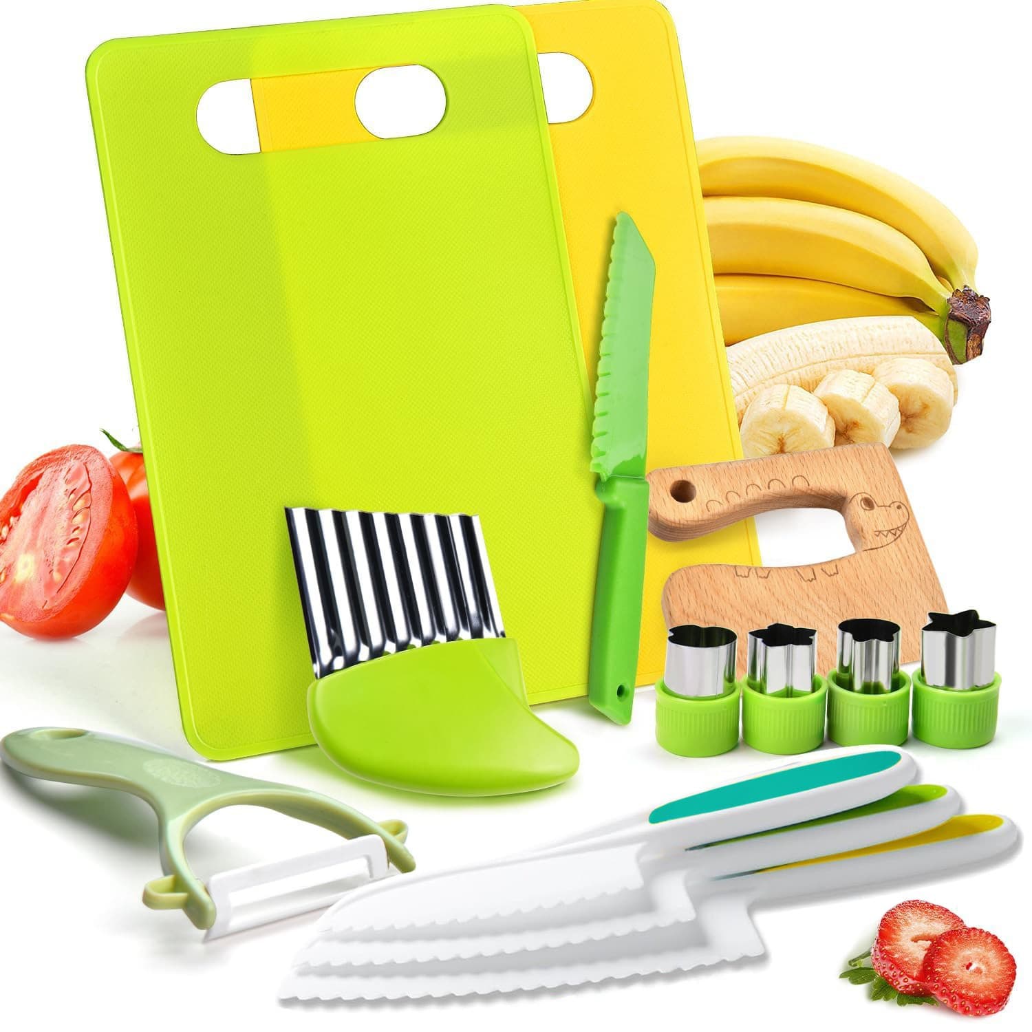 Direct Supply New 13-Piece Safety Tools, Fruit Knife, Early Education Role-Play Toys, Children's Plastic Knife Set