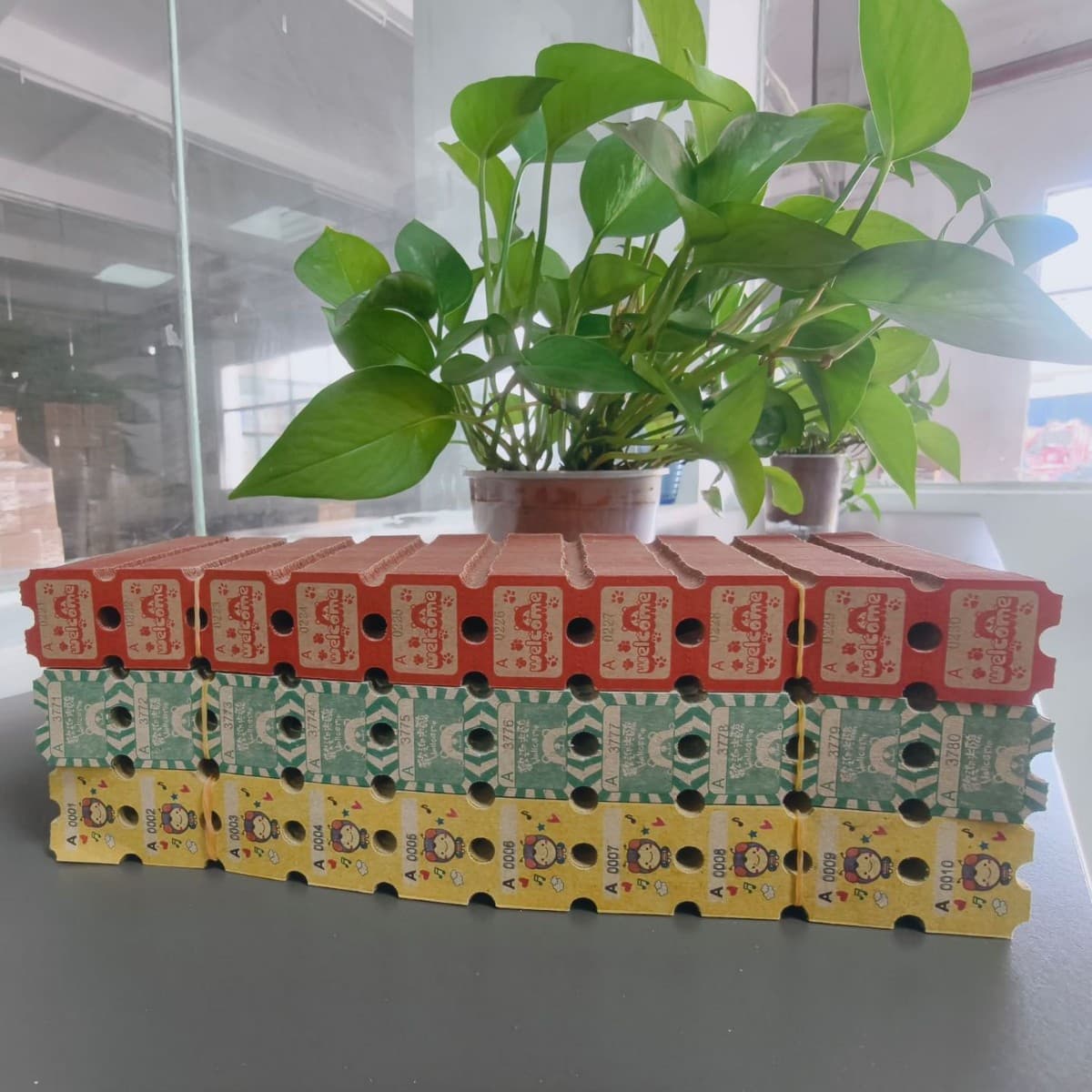 Arcade game ticket printing double-sided gray environmentally friendly paper game machine jam paper redemption coupon lottery paper