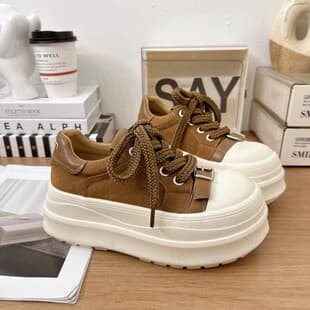 2026 New Autumn Platform Thick Sole German Training Shoes Purchase Sports Casual Board Shoes Foreign Trade Heightening Sports Casual Shoes