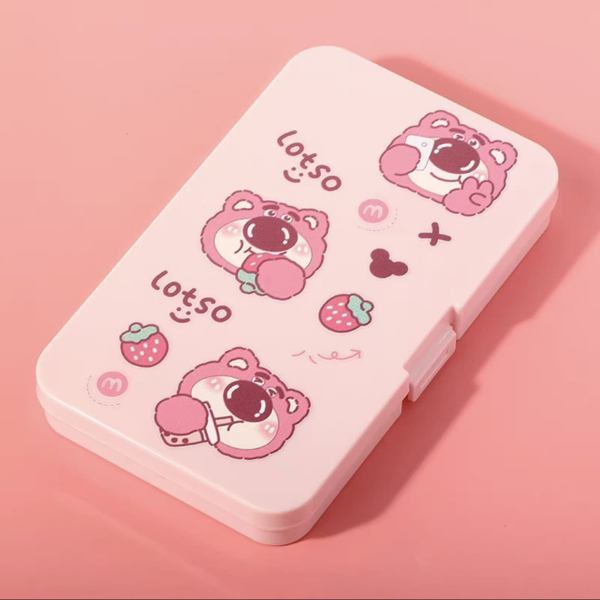Cute Cartoon Campus Style Portable Multi-Pair Contact Lens Case Holds Six Pairs of Colored Contacts with Mirror Wholesale