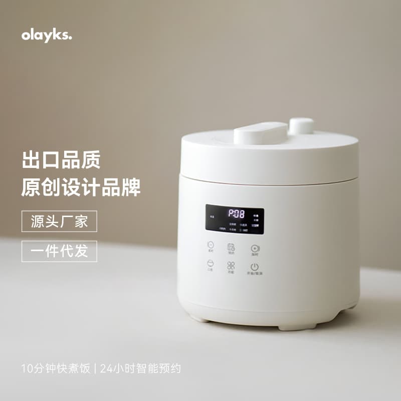 Olayks Instant Pot Popular in Japan and Korea, 2.5L Mini Electric Pressure Cooker for 2-3 People, Small Rice Cooker Pot