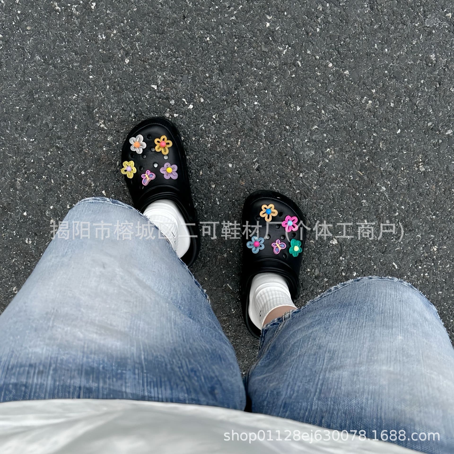 Summer Dopamine Jelly Flower INS Versatile Shoe Charms for Crocs Cartoon DIY Freestyle Decoration Buckle