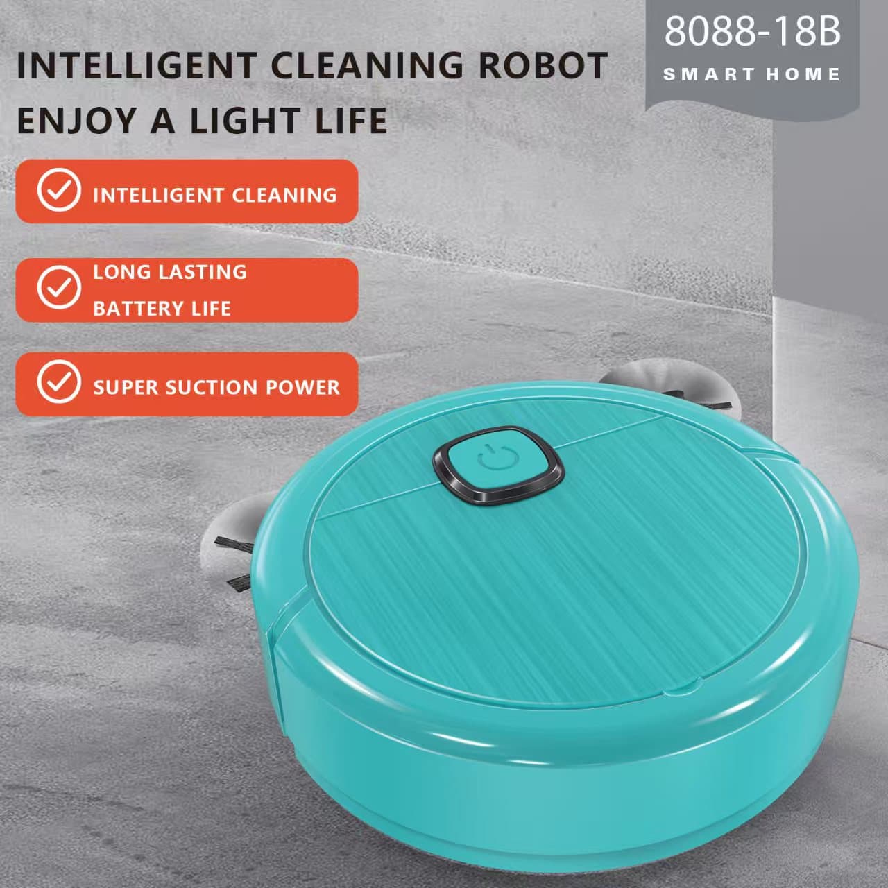 Cross-border e-commerce robotic vacuum cleaner, 3-in-1 vacuuming, sweeping, and mopping cleaner, rechargeable smart home appliance, gift wholesale.