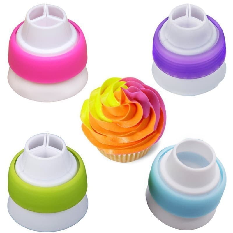 Russian Piping Tip Converter Cream Piping Bag Three-Color Medium Torch Cake