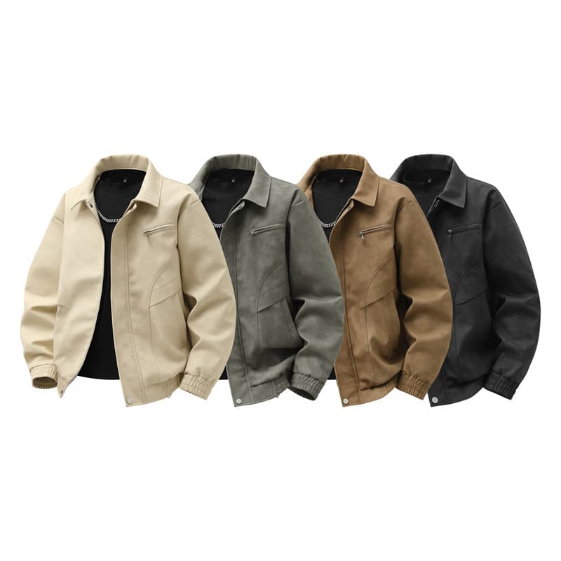 Plus size 300 jin retro distressed leather jacket men's 3D design sense cool stand-up collar deconstruction zipper jacket