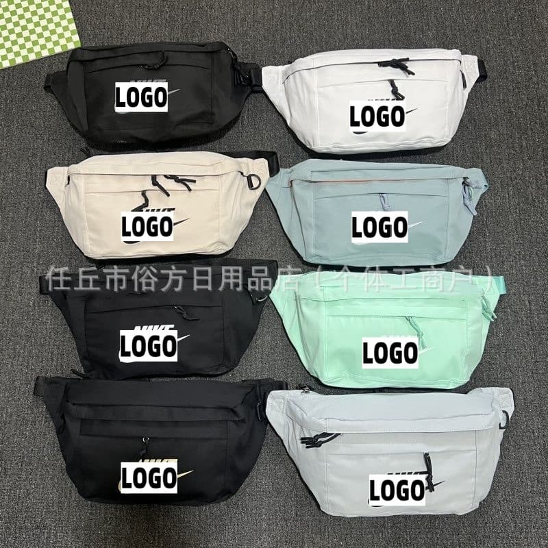 Wang Yibo Same Style Large Crossbody Bag Outdoor Travel Sports Cycling Hiking Nike Chest Bag Running Sling Waist Bag