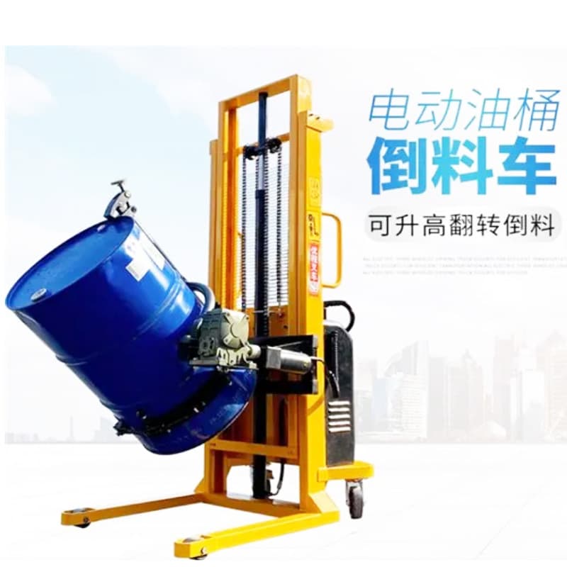 Multi-functional Hydraulic Drum Handler for Tipping and Transporting, Time and Labor Saving Round Barrel Transport Machine