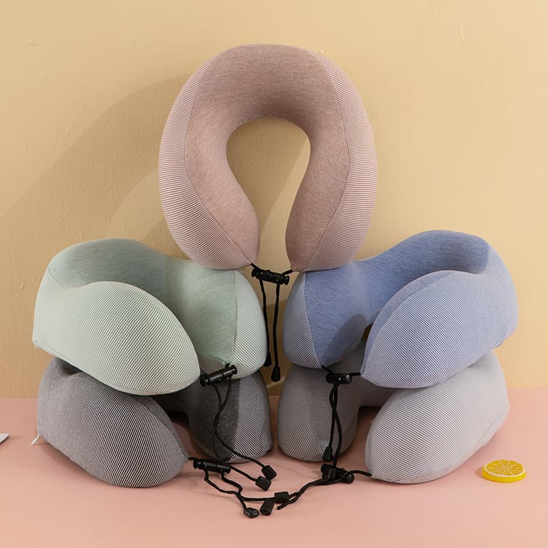 New Memory Foam U-shaped Travel Neck Pillow, Breathable and Comfortable, Wholesale with Logo Option