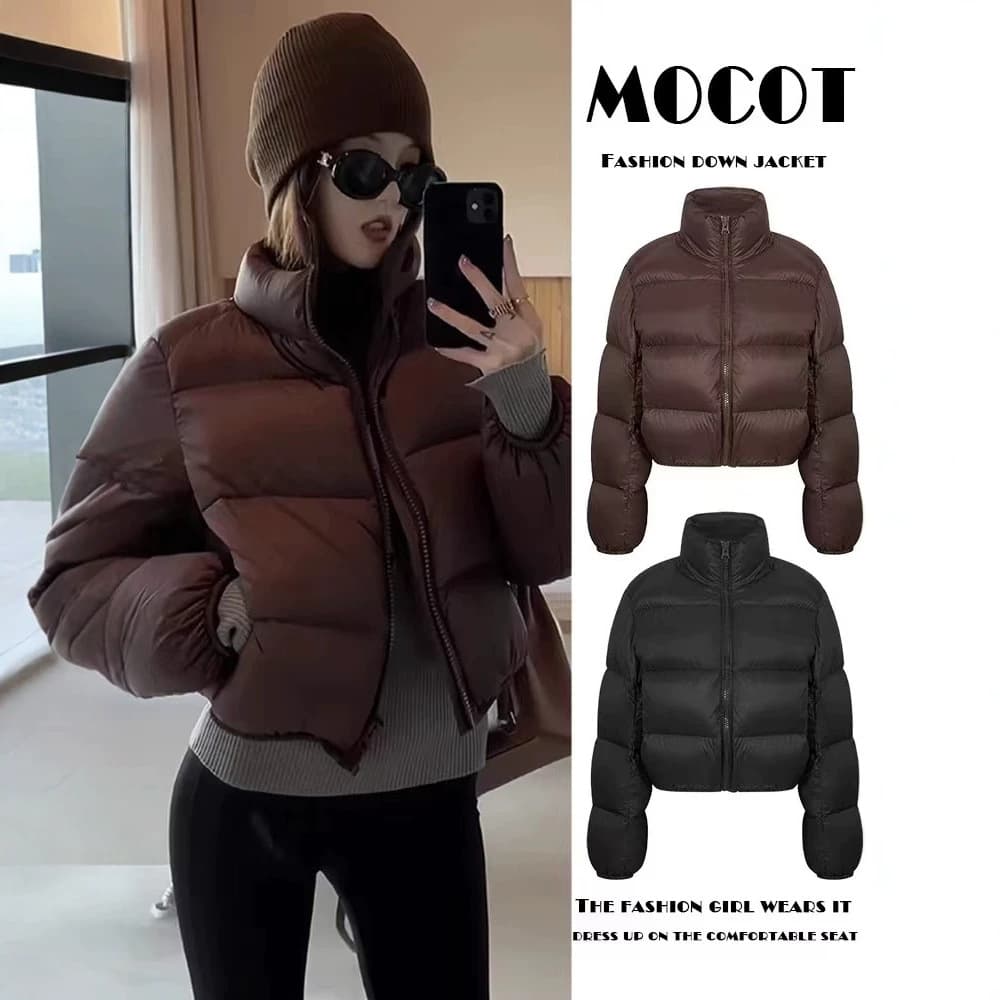 Foreign trade Kendou short cotton coat women's 2026 winter new American cotton coat stand collar small man's bread coat