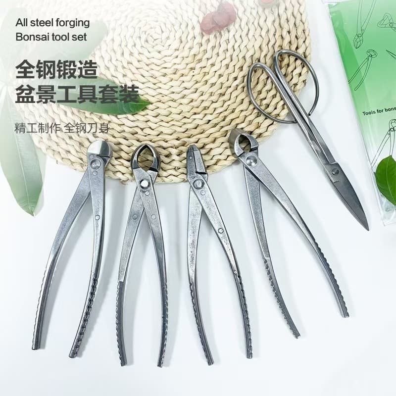 New thickened all-stainless steel leaf bud shears, garden shears, horticulture shears, tree burl and knot pruning pliers, bonsai shears