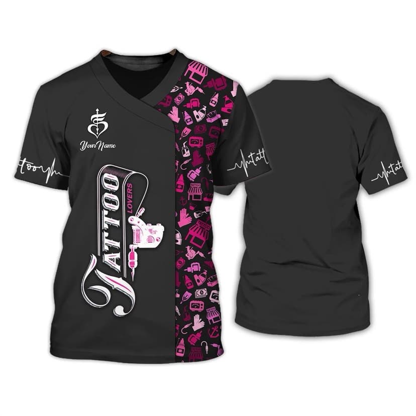 New Summer Barber Tattoo Clothing Barber Shop 3D Printed Unisex T-Shirt Street Casual Sports Breathable T-Shirt
