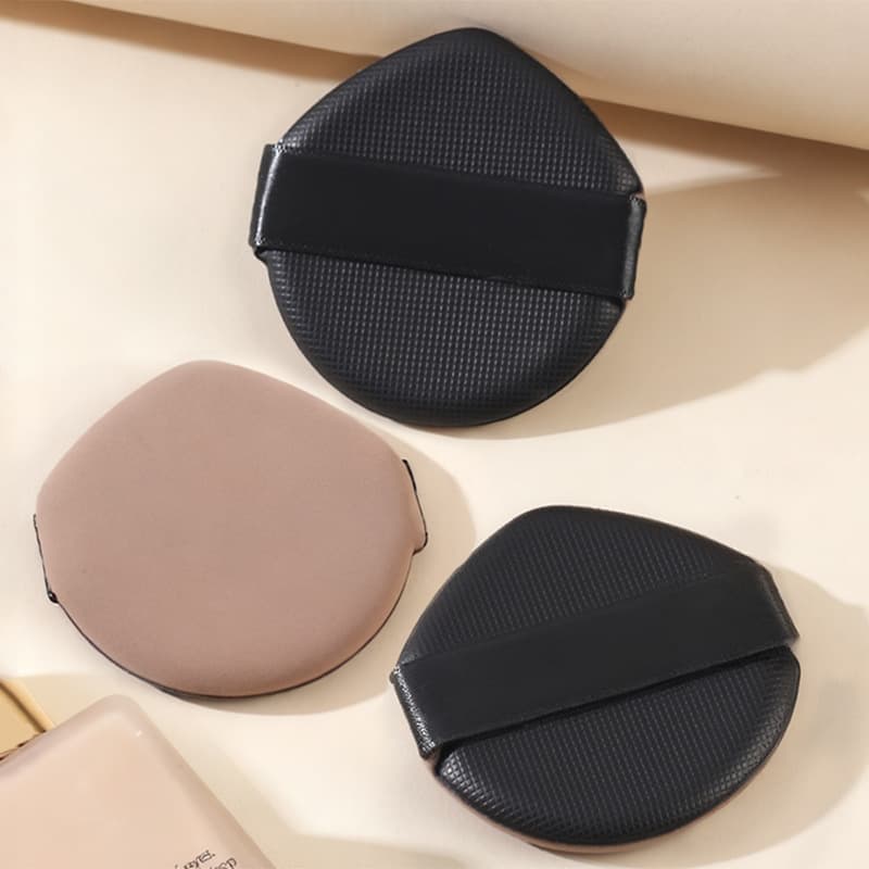 Waterdrop-Shaped Black Cushion Puff, Non-Absorbing BB Cream Foundation Puff, Makeup Puff, Dry and Wet Use