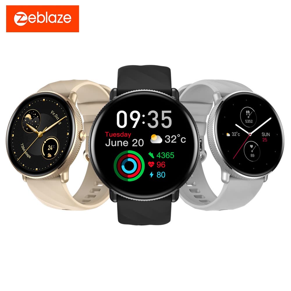 Zeblaze Gtr 3 Pro Sports Smartwatch Amoled Display Bluetooth Calling Health Monitoring