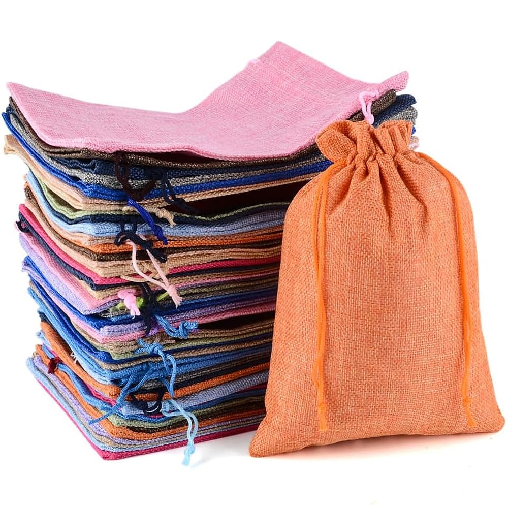 Linen drawstring bags, bamboo charcoal soap and grain storage bags, cotton and linen drawstring bags, jewelry and gift packaging bags with printed logos.
