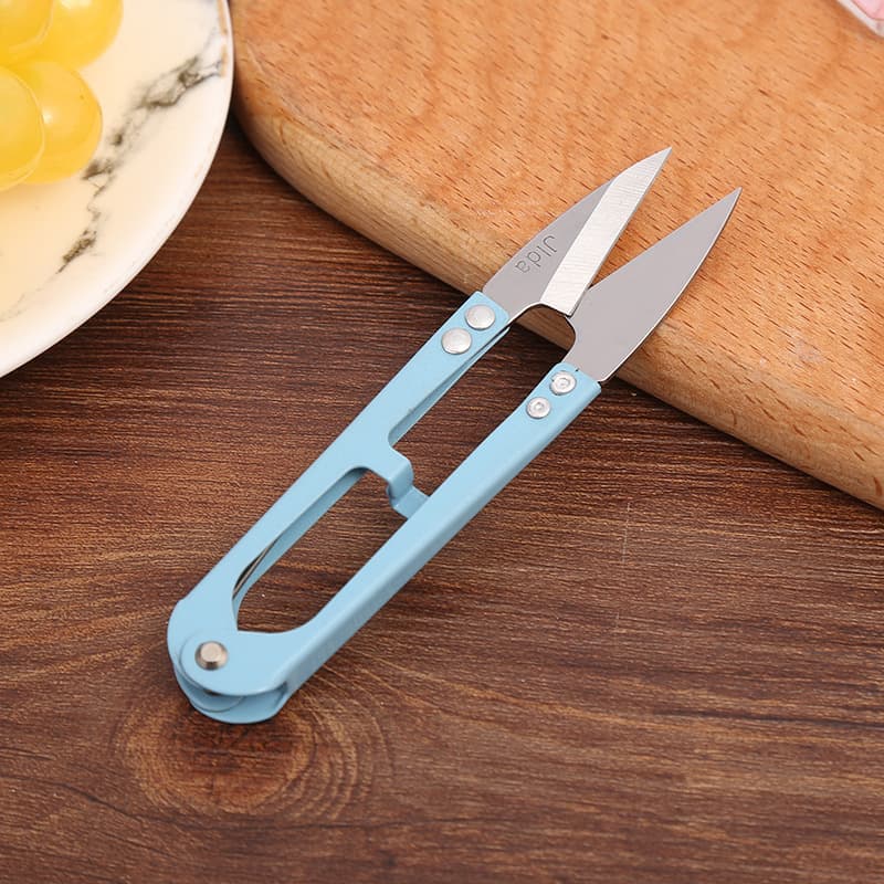 Jida New Stainless Steel Spring Scissors for Cross Stitch Tailoring Thread Cutter Clothing Sewing Scissors In Stock