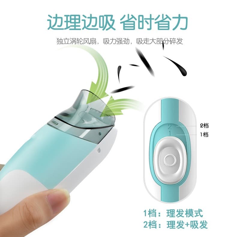 Milady Baby Hair Clipper, Rechargeable, Automatic, Quiet, Home Use, Electric Hair Trimmer for Babies