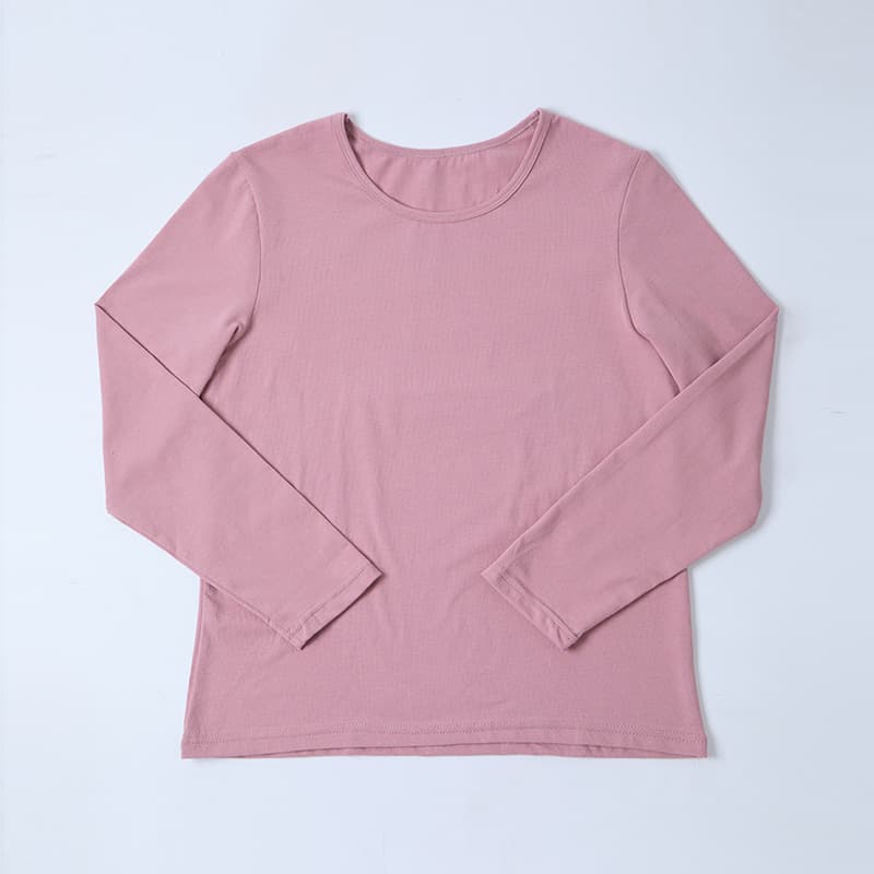 Women's Lycra Cotton Slim Fit Thermal Underwear Set, Plus Size Spring/Autumn Base Layer, Crew Neck Stretch Top and Bottom Set