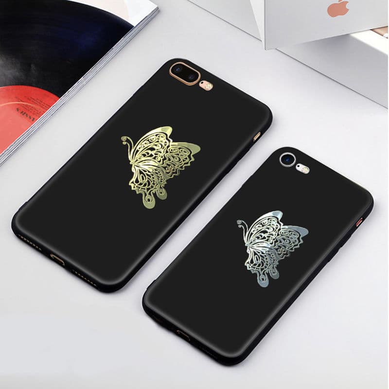Butterfly Phone Sticker Metal Sticker Shell Back Notebook Wedding Greeting Card Background Wall Decoration