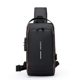 Cross-Border Fashion Multi-Functional Combination Lock Chest Bag, Anti-Theft, Outdoor Casual Crossbody, Unisex, Single Shoulder Bag Wholesale