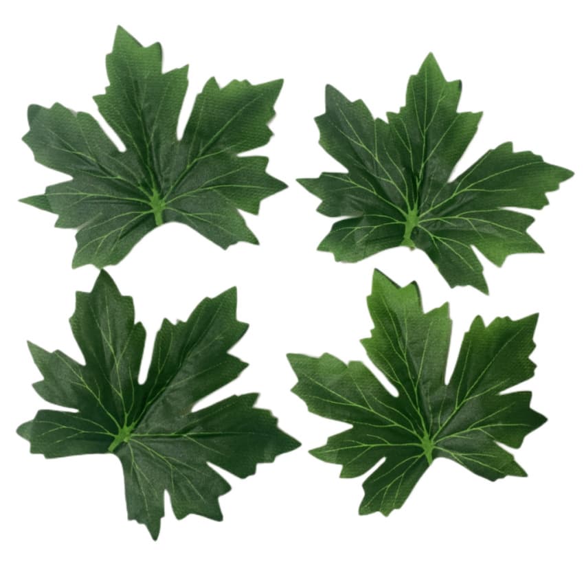 Artificial Larkspur Leaves Fake Leaf Screen Printed Artificial Leaf DIY Handmade Accessories Material Foreign Trade Factory Direct