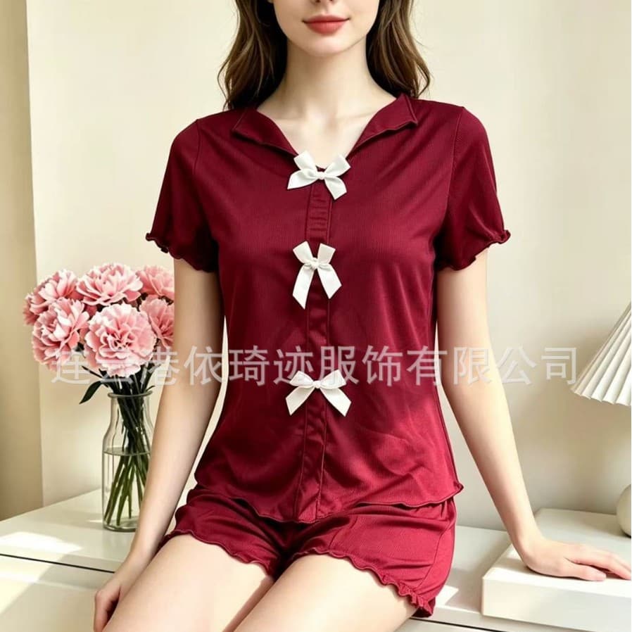 Cross-border 2026 AliExpress New Autumn and Winter Pajamas Women's Suspender Shorts Set Amazon Spot Home Clothes Wholesale