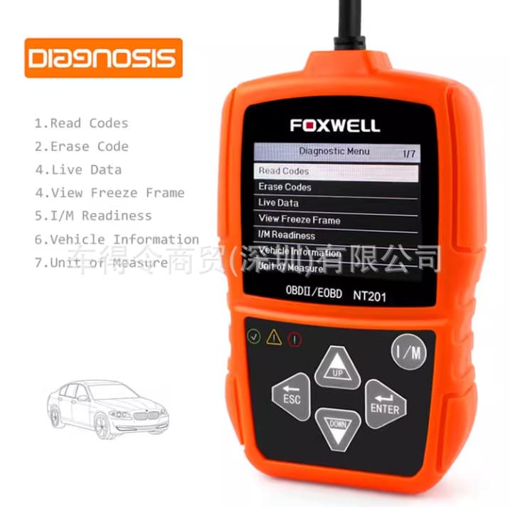 Foxwell NT201 OBDII CAN Code Reader Auto Diagnostic Scanner OBD2 Diagnostic Scan Tool