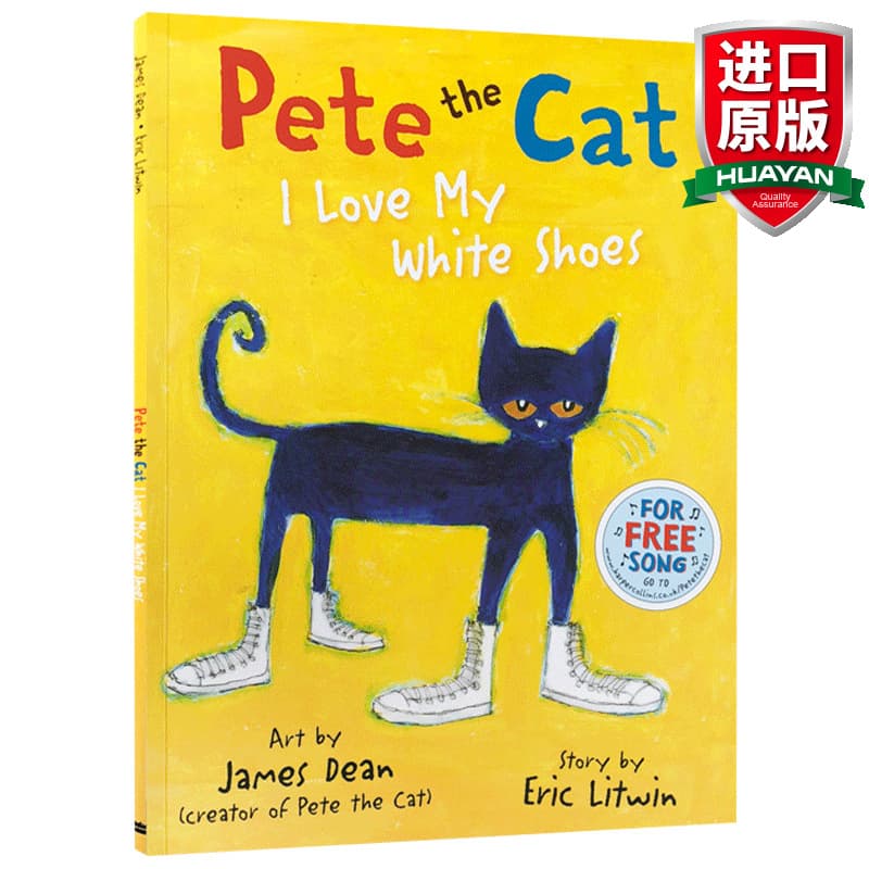 Pete the Cat I Love My White Shoes English Original