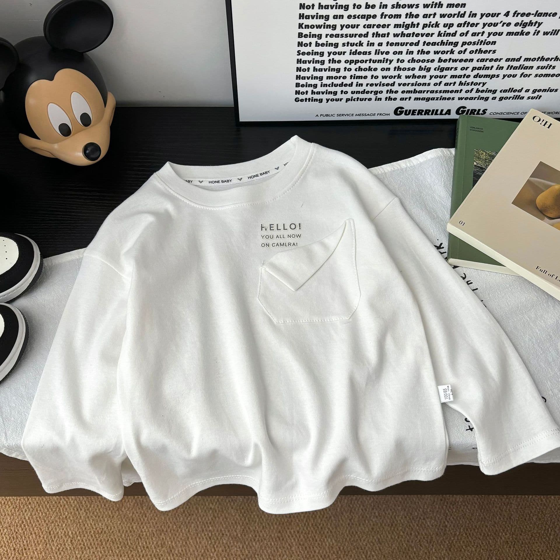 2026 Korean-style Autumn/Winter Pure Cotton Long-sleeve T-shirt for Boys, Kids' Base Layer, Stylish and Fashionable Top