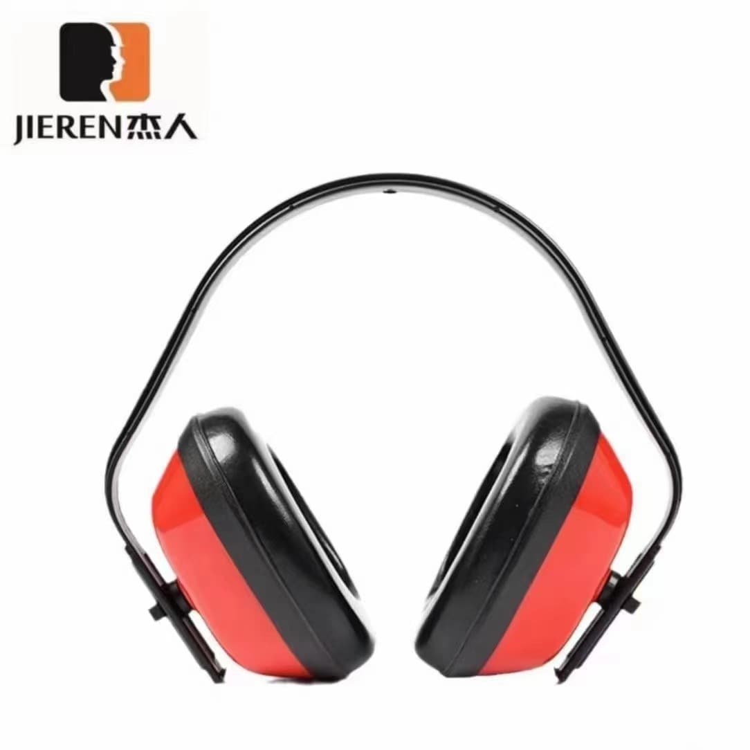 Jieren 1426 ear cushions, compatible replacement for 3M 1426 ear cushions, same style industrial noise-reducing headband for study, red