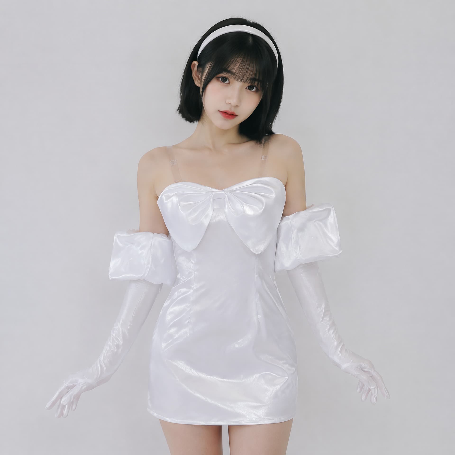 Vampire stage cos costume Xiuya Alien stage Sua anime same style one shoulder pure white tutu skirt two dimensional